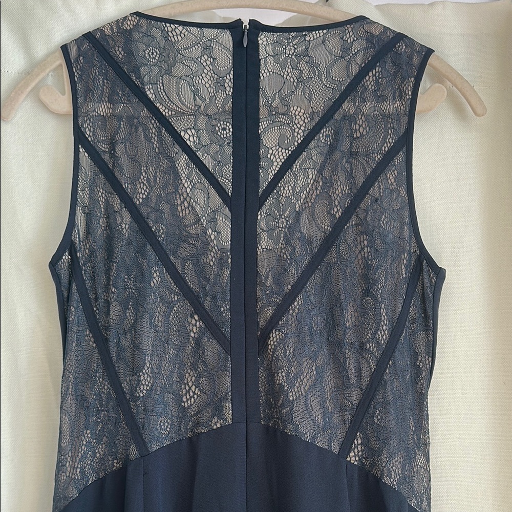 Maxandcleo Navy Sleeveless V-Neck Maxi Gown